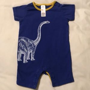 Baby Boden 6-12 mo onesie blue dinosaur 🦕